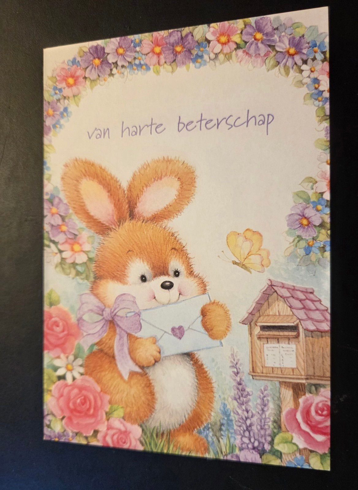 Vintage Beterschapskaart - Konijn, Verzenden, 1980 tot heden, Ongelopen, Kinderen