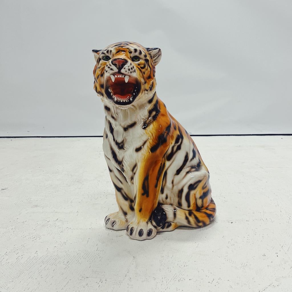 Tijger Beeld Keramiek, Verzamelen, Beelden en Beeldjes, Ophalen of Verzenden, Nieuw, Dier