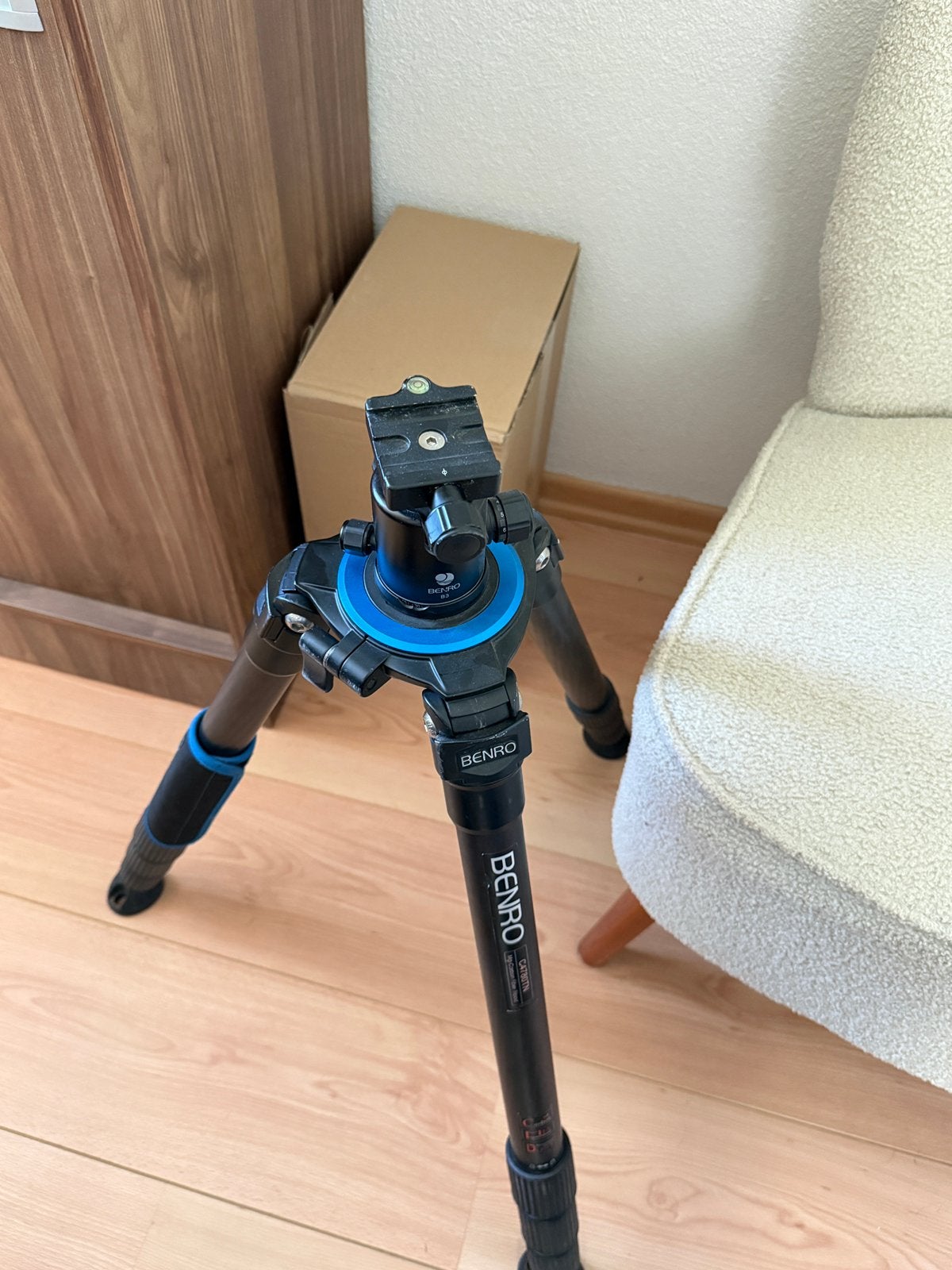 Benro statief C4780TN + balhoofd B3, Ophalen, Zo goed als nieuw, Driepoot