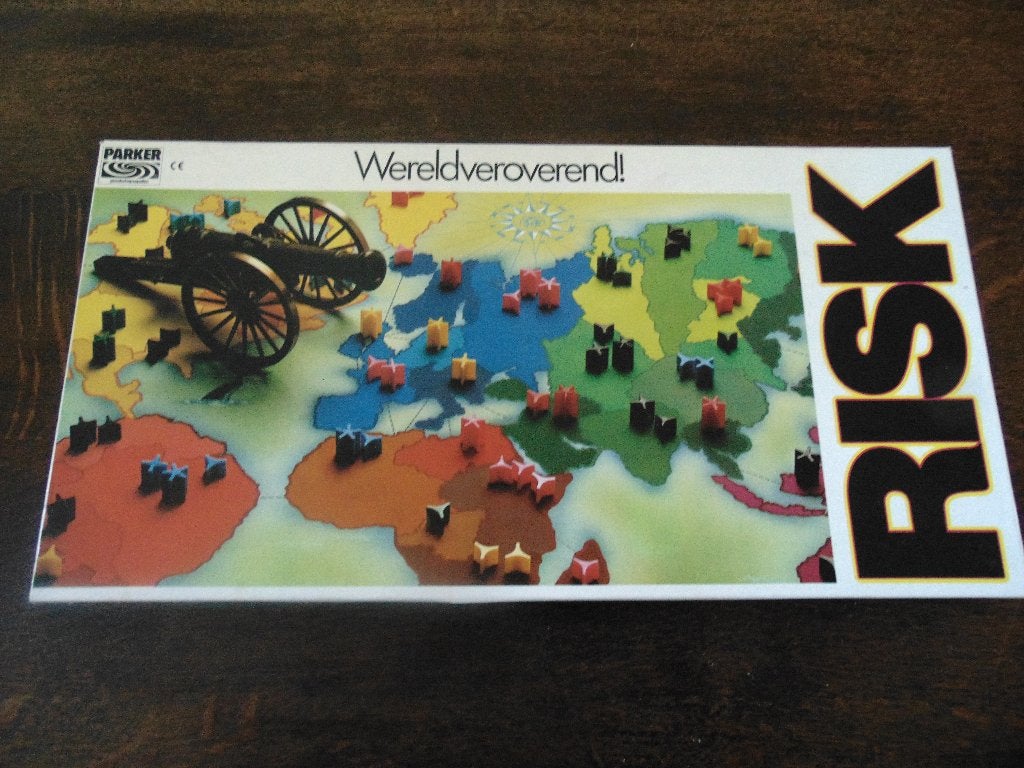 Risk in de Witte doos Spel van Parker, Een of twee spelers, Ophalen of Verzenden, Gebruikt, Parker
