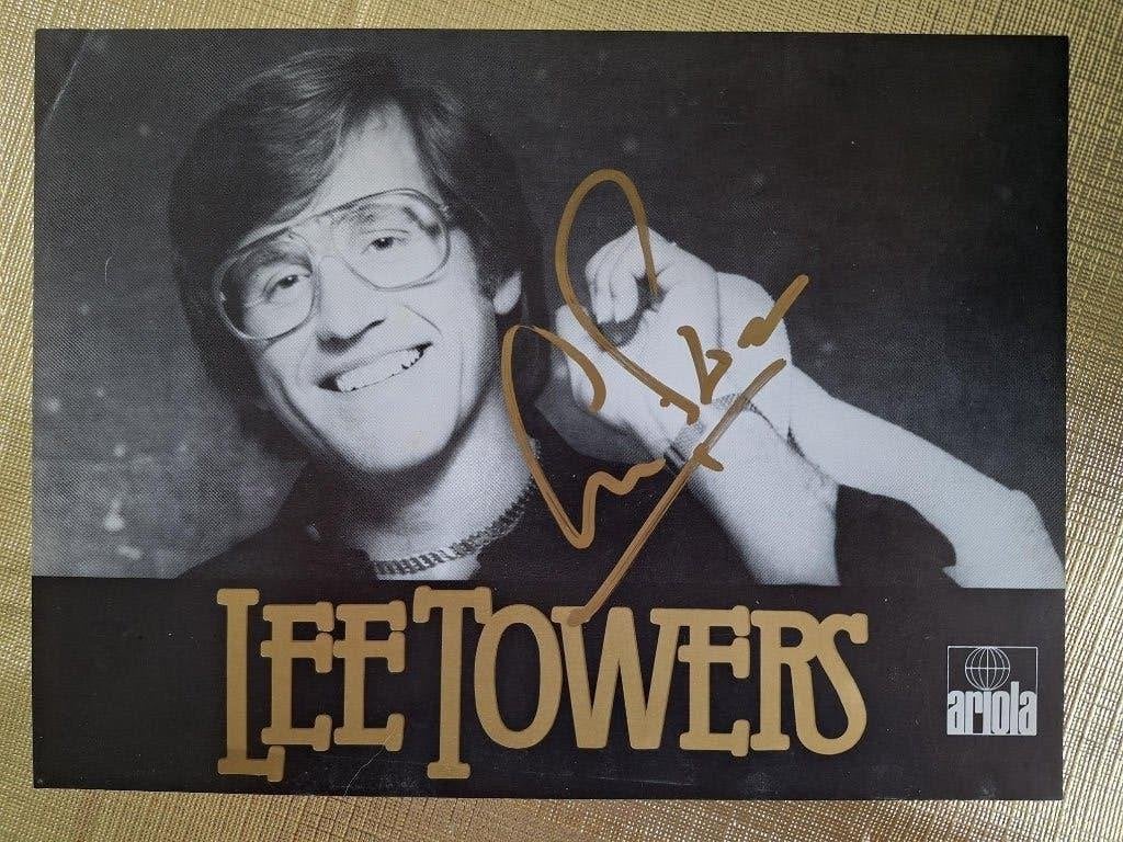 Lee Towers foto met handtekening, Ophalen of Verzenden, Nieuw