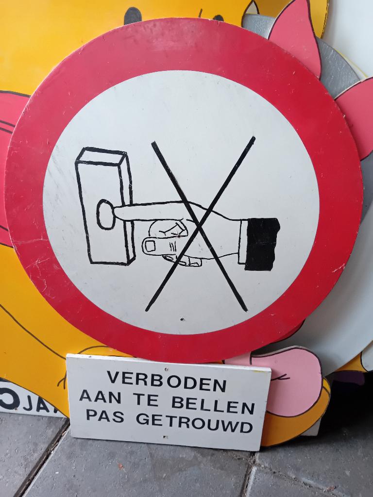 Te koop: tuinbord pas getrouwd, Ophalen, Carnaval