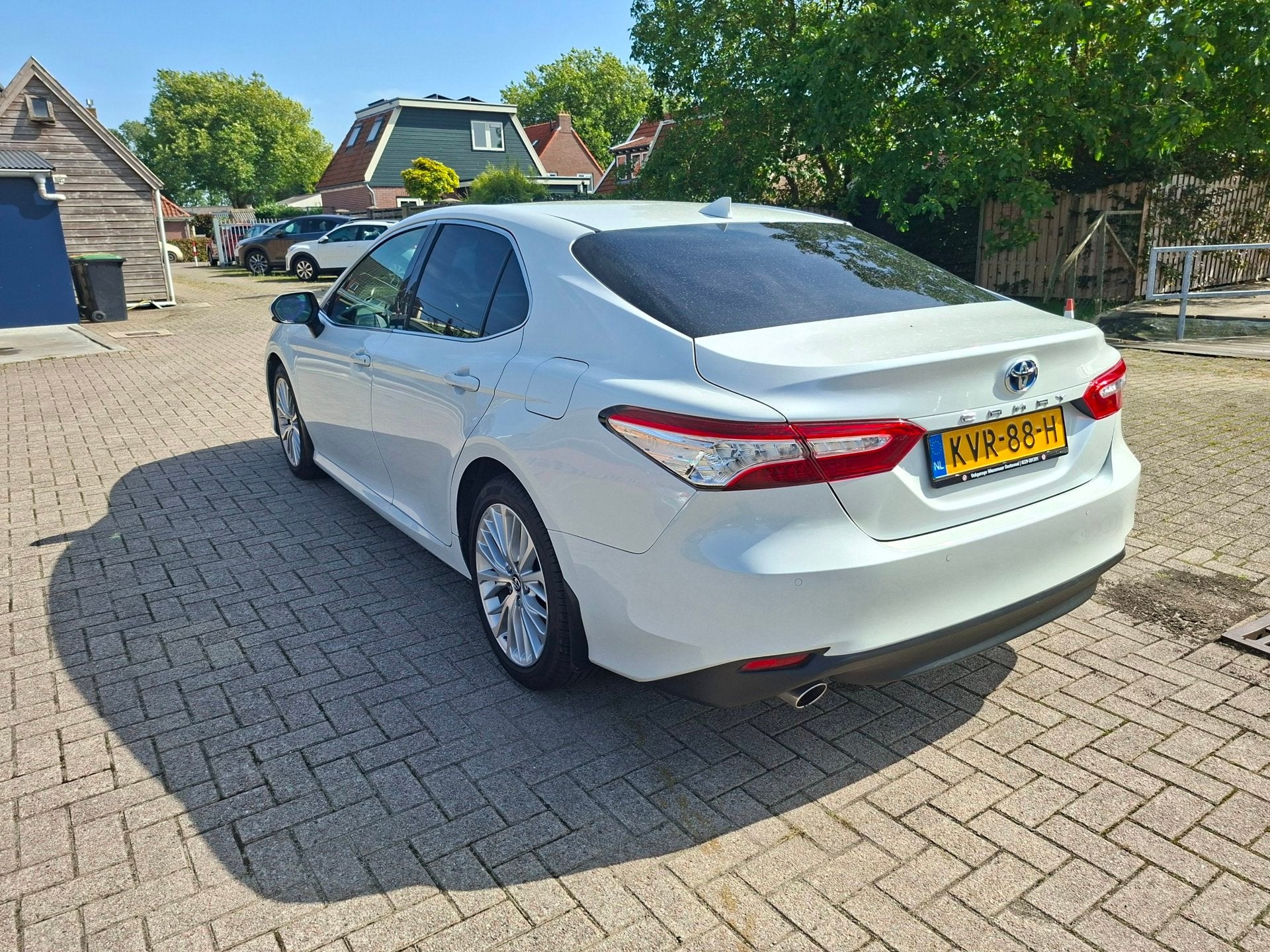 Toyota Camry 2.5 Hybrid Executive adaptieve cruise, Auto's, Gebruikt, Euro 6, 4 cilinders, Leder
