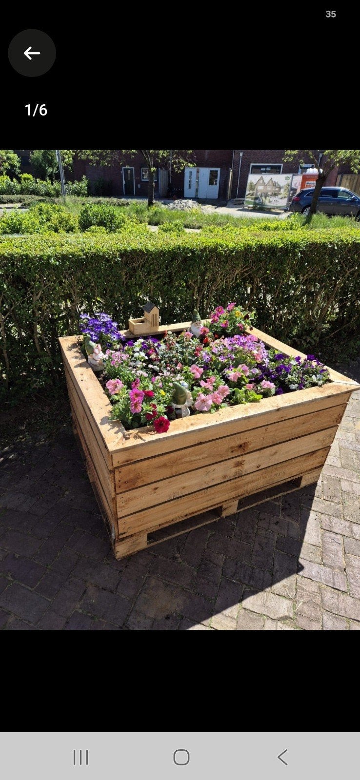 Plantenbak/moestuinbak 

Stevige en unie, Nieuw, Ophalen of Verzenden, Rechthoekig, Tuin
