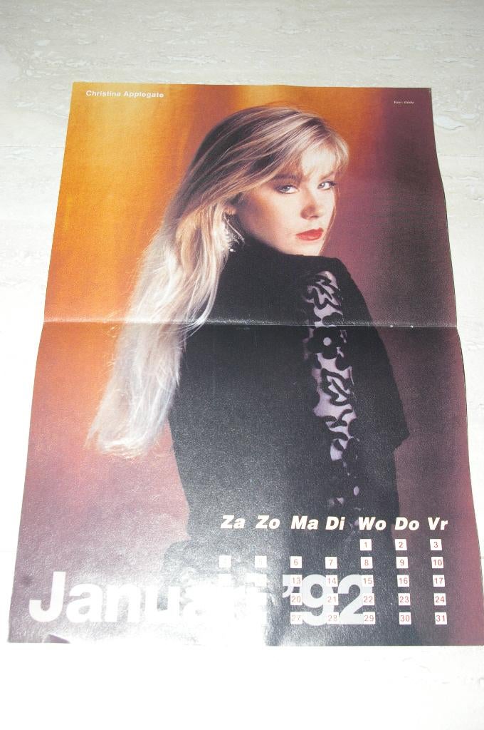 Posters kalender 1992 met artiesten en beroemdheden, Ophalen of Verzenden, A1 t/m A3, Film en Tv