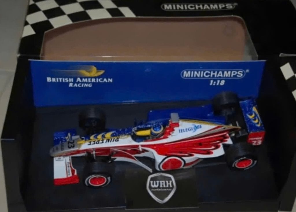 1:18 BAR 01 SUPERTEC F1 ZONTA Minichamps in box WRH, Hobby en Vrije tijd, Modelauto's | 1:18, Verzenden, Zo goed als nieuw, Auto