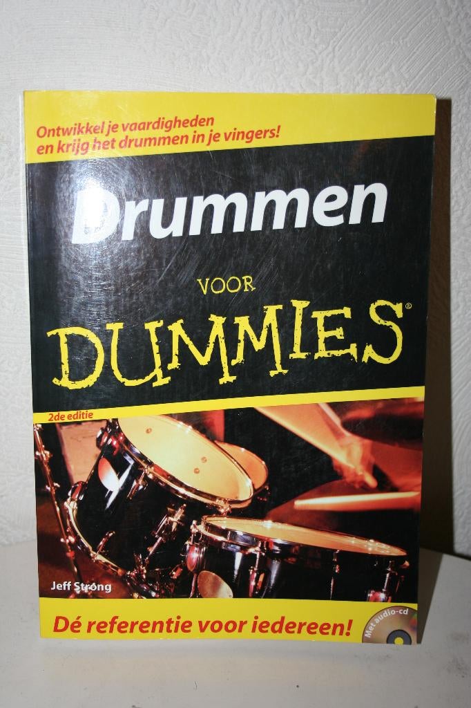 Jeff Strong - Drummen voor Dummies, Instrument, Nieuw, Ophalen of Verzenden, Jeff Strong