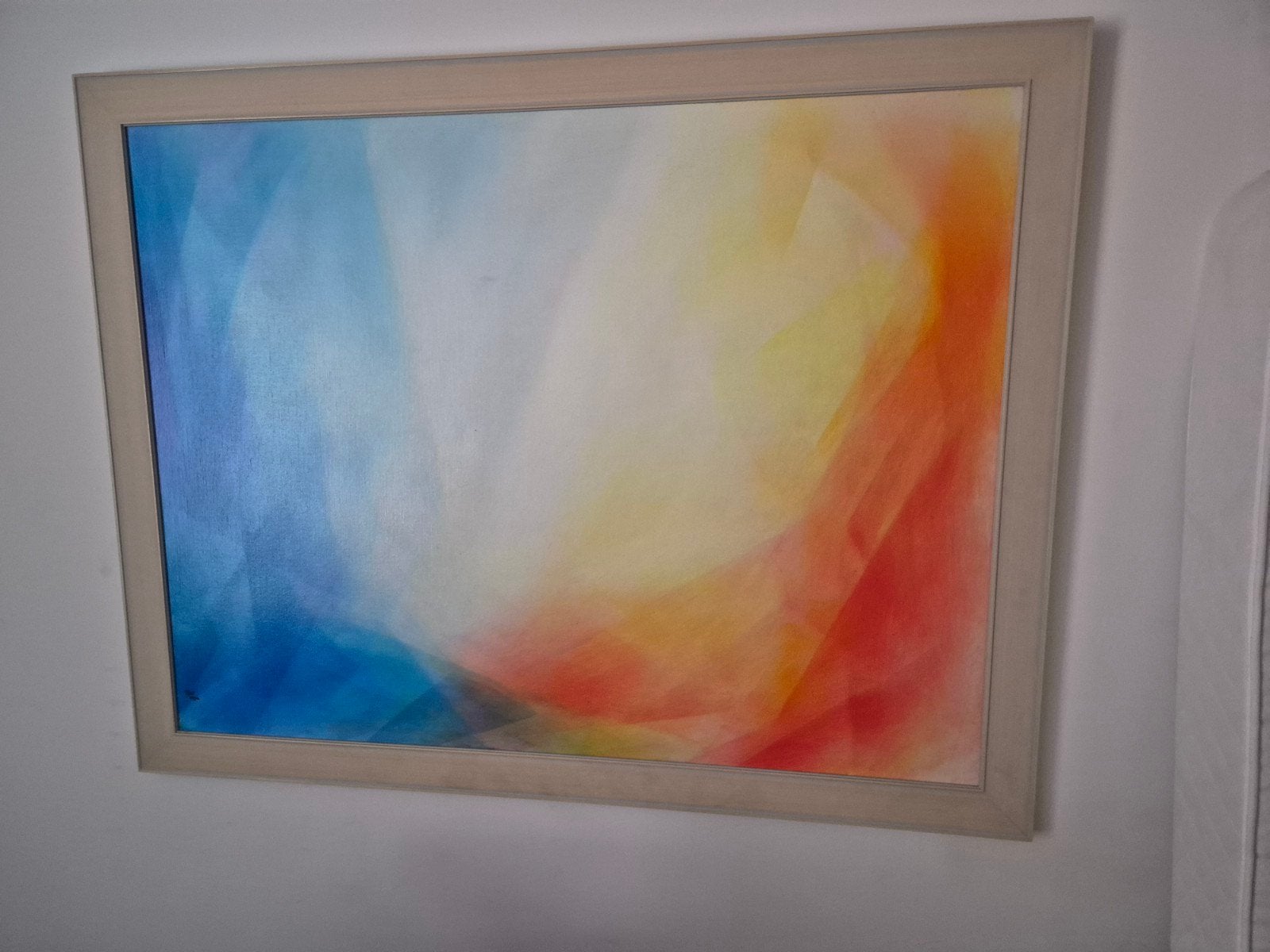 Prachtig kunstwerk van Riet Blanke met lijst, Ophalen