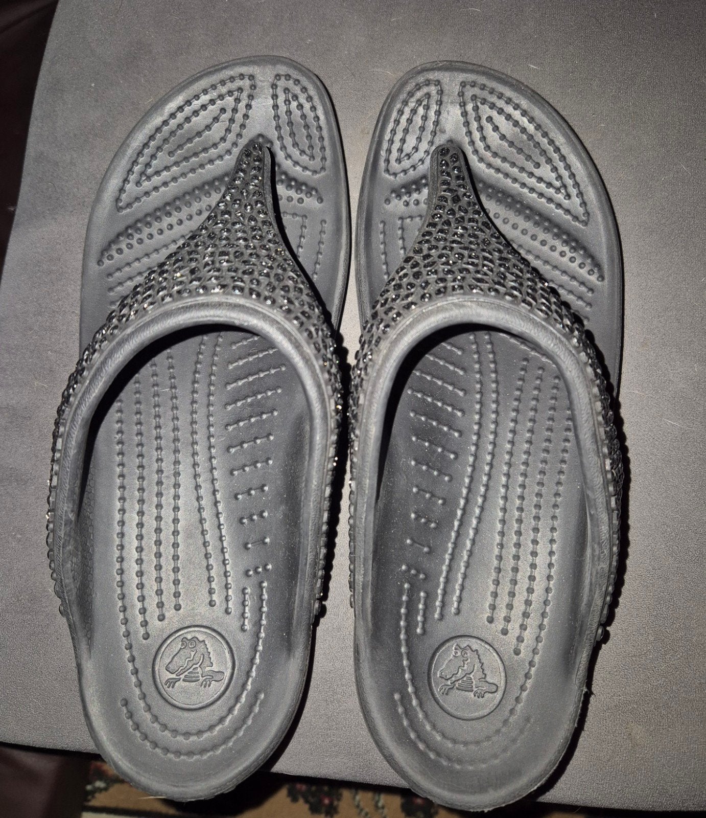 Slippers Crocs maat 39, Zwart, Zo goed als nieuw, Crocs, Ophalen