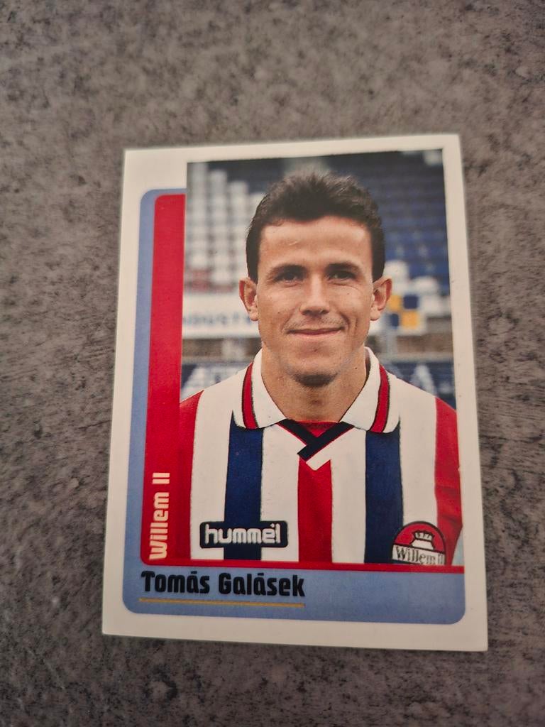 Panini sticker Voetbal 99. Speler Tomas Galasek Willem II., Verzenden, Zo goed als nieuw, Sticker