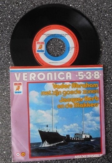 Vader Abraham - Veronica 538 (NL 1972) (vanaf € 1,75), Verzenden, Zo goed als nieuw, 7 inch, Levenslied of Smartlap