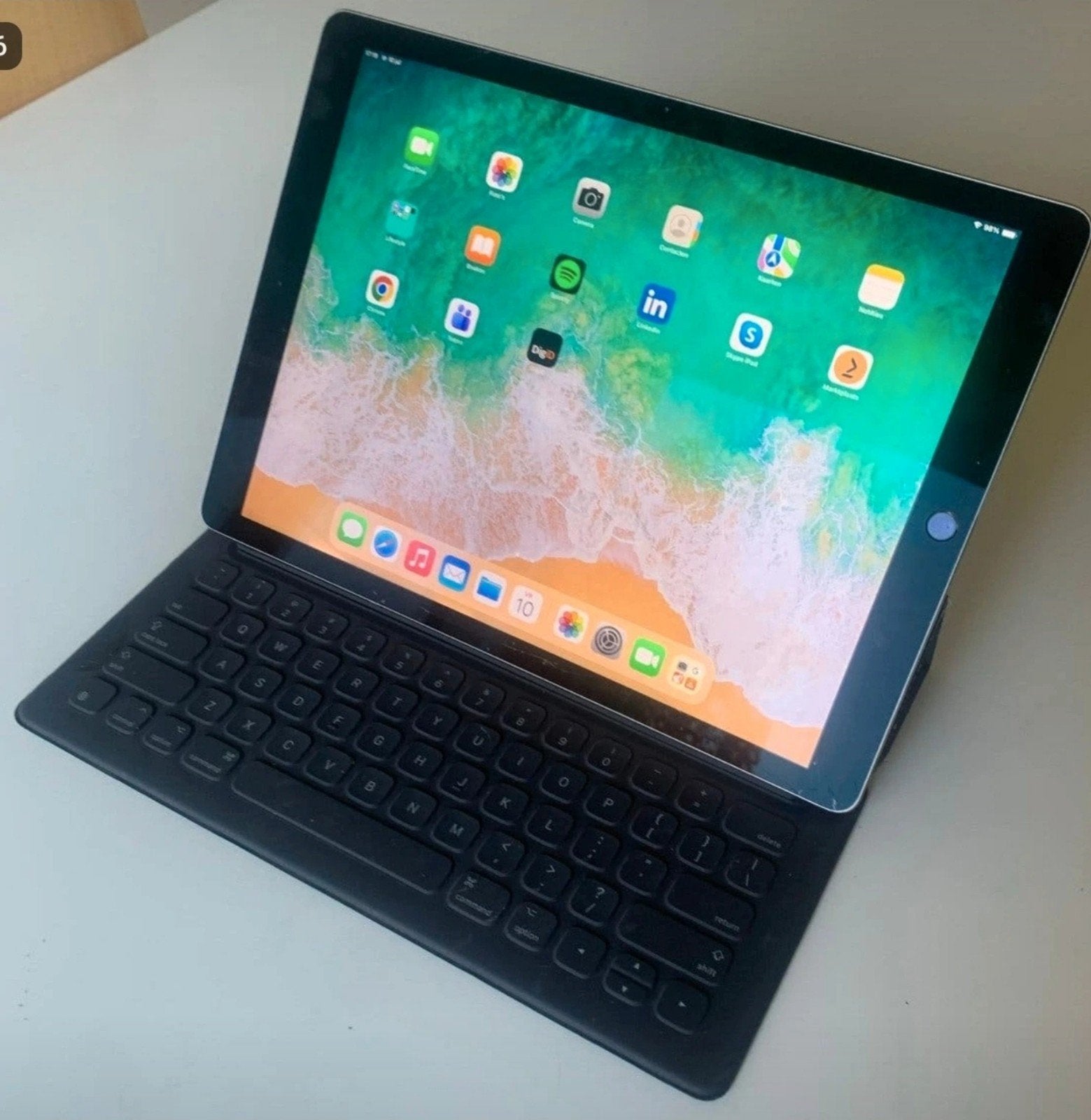 ipad pro 12,9 inch in prima staat met barstjes, Computers en Software, Android Tablets, Ophalen of Verzenden, 12 inch
