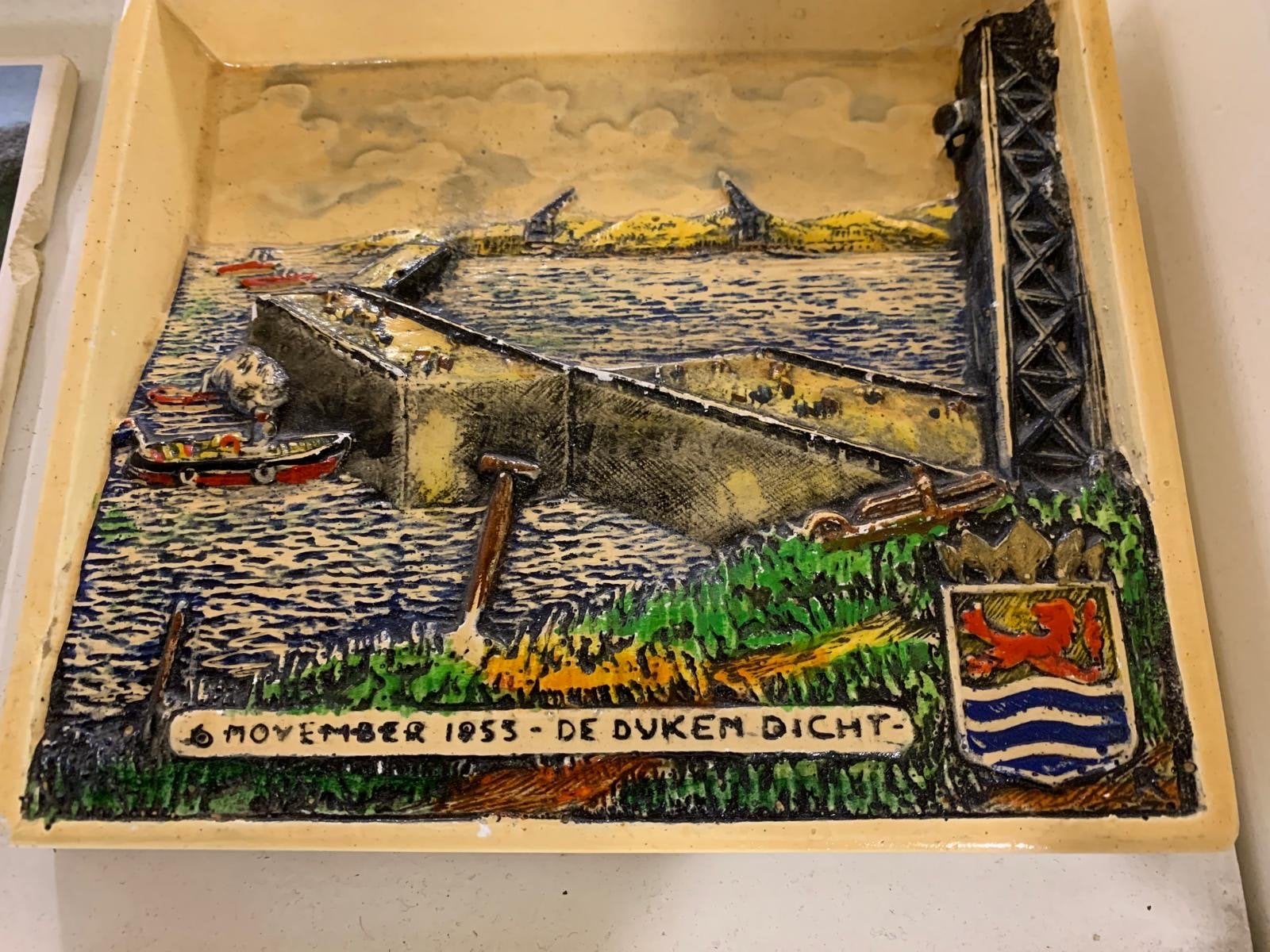 Uniek reliëf: 6 november 1953 - De Dijken D, Antiek en Kunst, Ophalen of Verzenden
