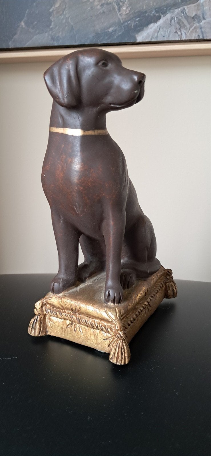 Vintage Stenen Hond:, Ophalen of Verzenden