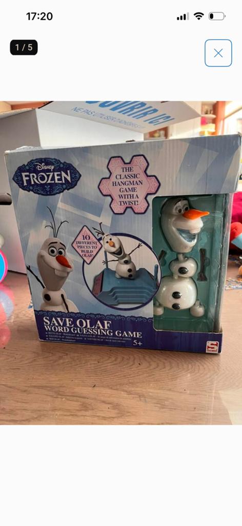 Frozen Olaf woordpsel galgje, Ophalen of Verzenden, Gebruikt