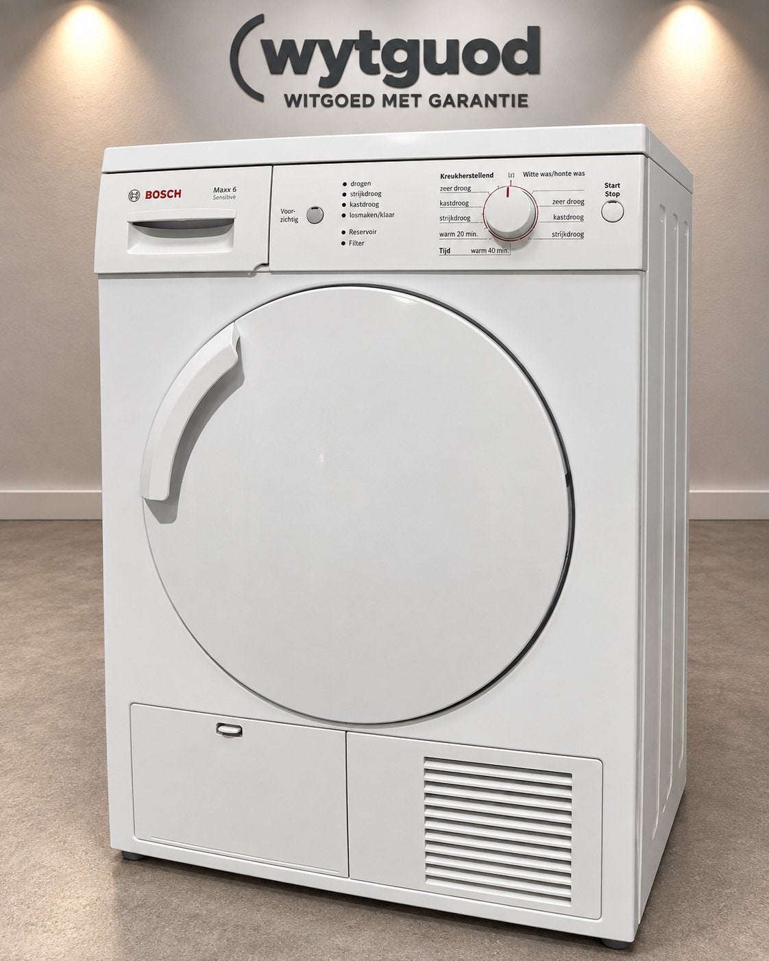 Bosch Maxx 6 Sensitive Condensdroger - garantie - wytguod, Ophalen, 6 tot 8 kg, Q, W