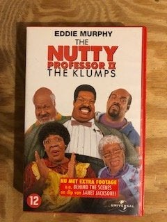 The Nutty Professor  The Klumps - EDDY MURPHY, Cd's en Dvd's, VHS | Film, Alle leeftijden, Ophalen of Verzenden, Gebruikt, Komedie
