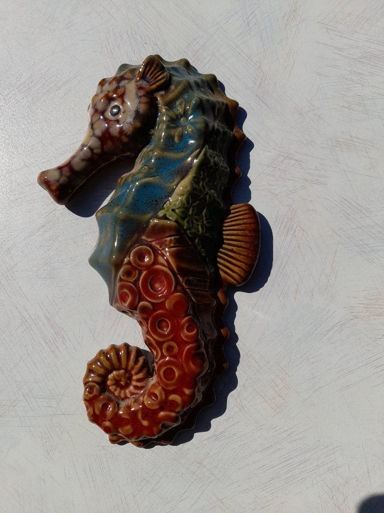 Zeepaardje, 26 cm, Decoratieobject, Steen/keramiek, Ophalen of Verzenden