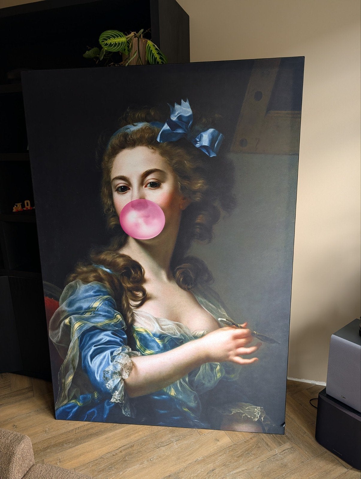 Muso kunstwerk lady bubblegum 180 x 124 incl. lijst, Ophalen