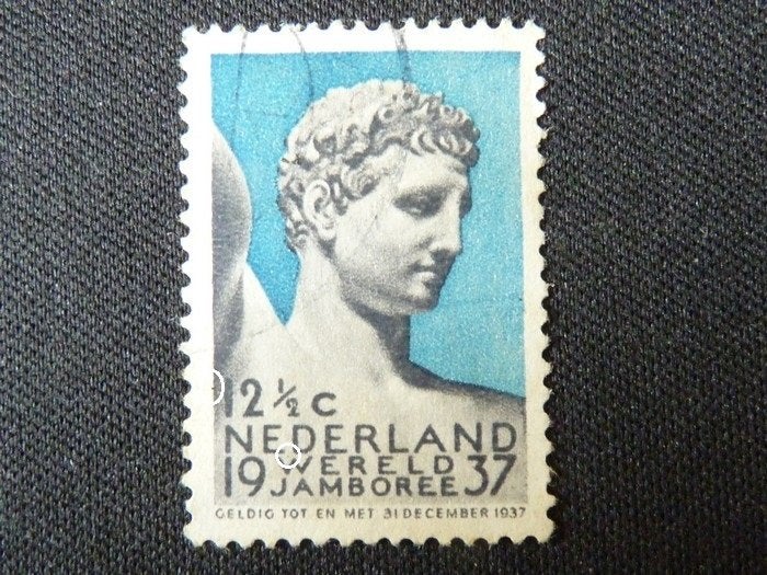 plaatfout 295 , gestempeld., Postzegels en Munten, Postzegels | Nederland, Verzenden, T/m 1940, Gestempeld