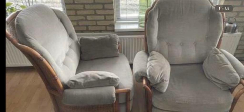 Faureuils twee stuks, Indisch, Gebruikt, 75 tot 100 cm, 50 tot 75 cm
