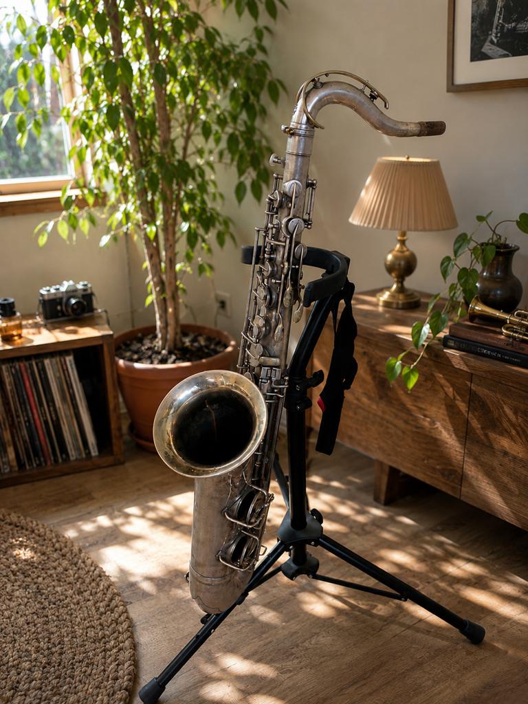 Tenorsax  Martin Imperial + massief zilveren hals K. Gloger, Ophalen of Verzenden, Gebruikt