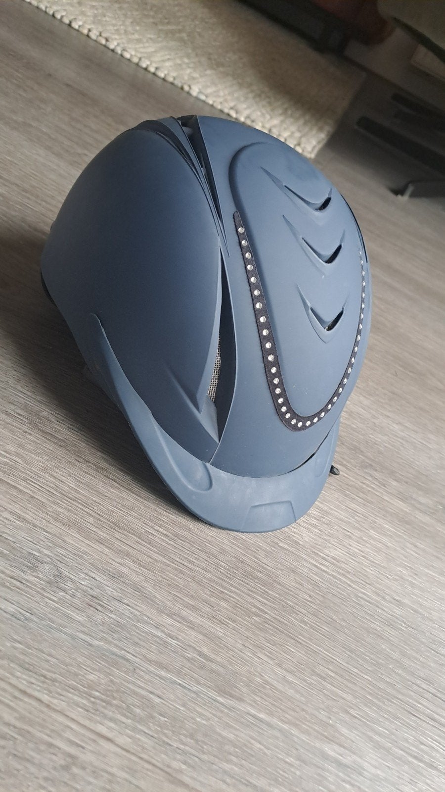 paardrijd cap, Dieren en Toebehoren, Paardrijkleding, Blauw, Kinderen, Dressuur, Ophalen of Verzenden