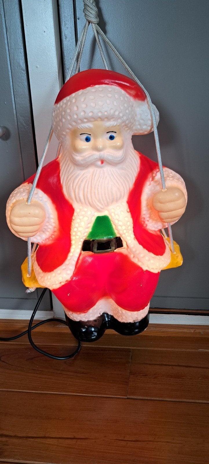Kerstman op schommel, Ophalen of Verzenden