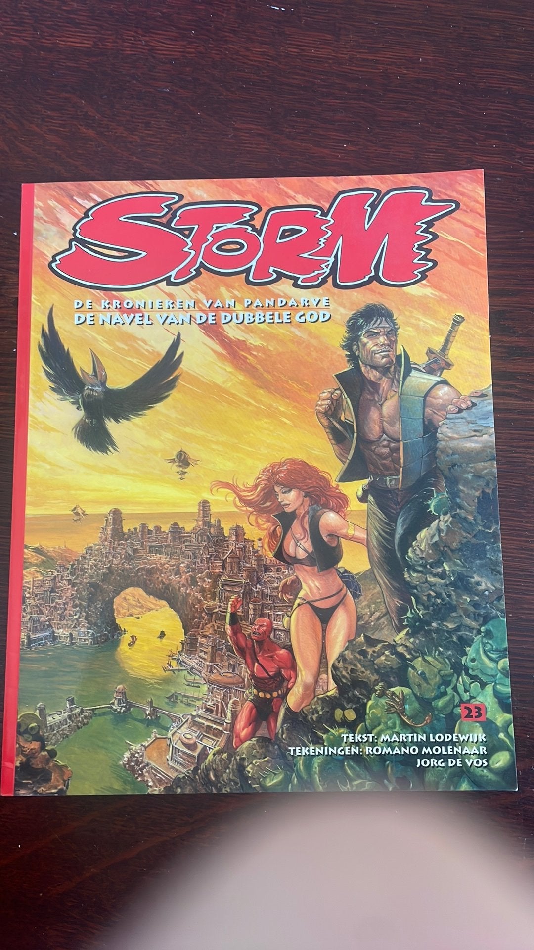 Storm - de kronieken van pandarve - De navel van de Dubbele, Boeken, Eén stripboek, Ophalen of Verzenden, Zo goed als nieuw, Romano Molenaar; Jorg de Vos; Martin Lodewijk
