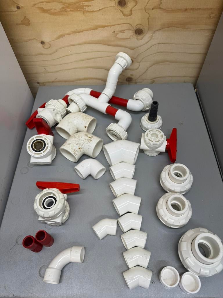 Rood wit pvc vertex royal exclusiv, Ophalen of Verzenden, Gebruikt, Gevuld zeewateraquarium