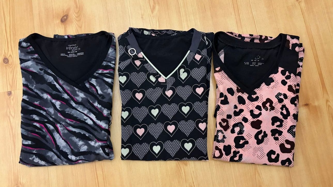Infinity zorgkleding/jasjes maat S 3 stuks, Zwart, Ophalen of Verzenden, Korte mouw, Maat 36 (S)