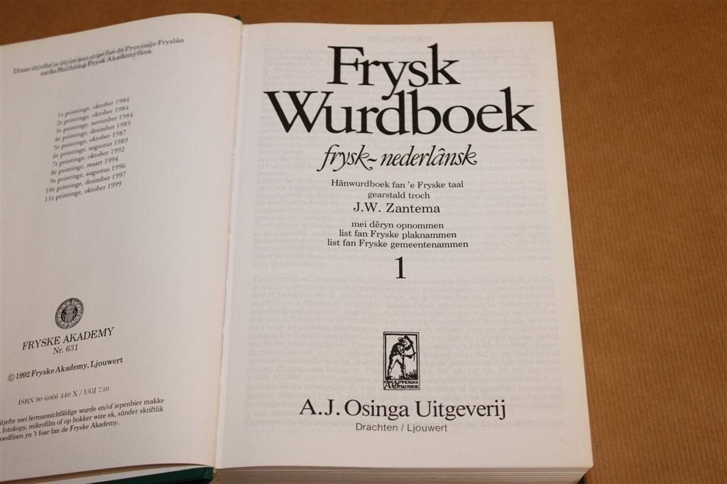 Frysk Wurdboek — Fries-Nederlands Naslagwerk Dik Boek, Boeken, Ophalen of Verzenden, Gelezen, Van Dale, Nederlands