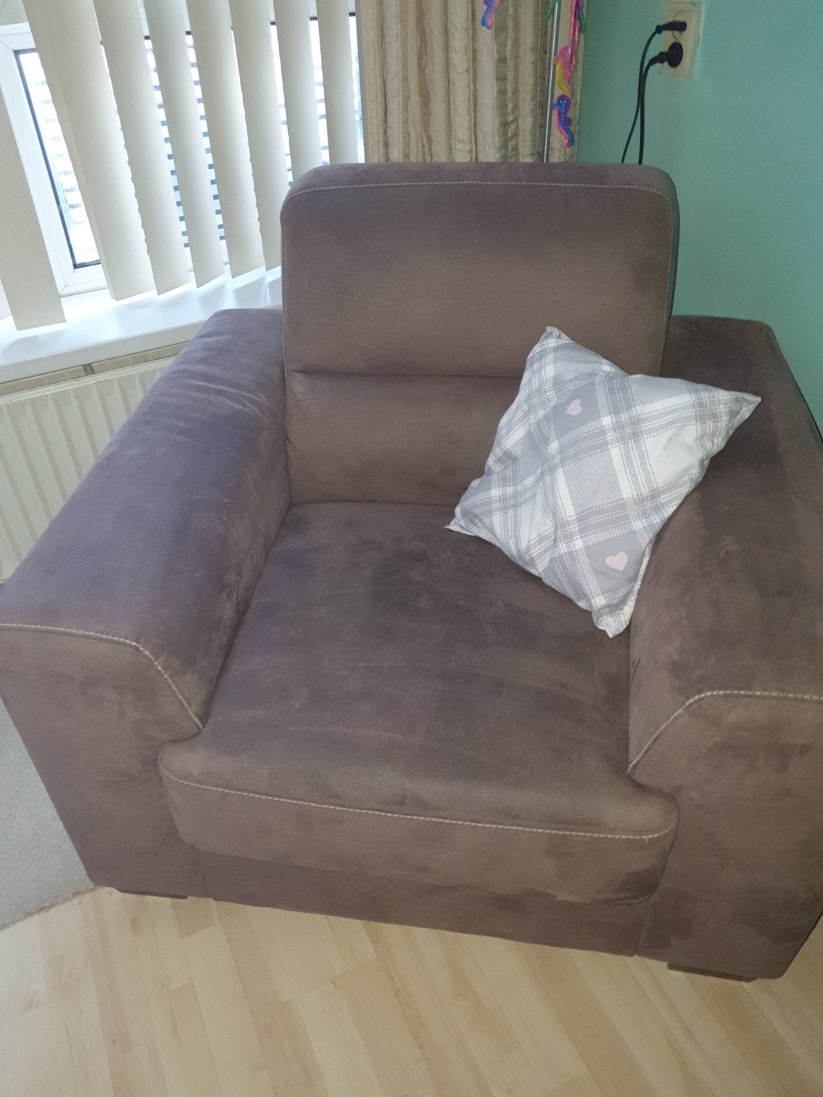 Fauteuil taupe kleurig, Ophalen, 75 tot 100 cm, Eenpersoons, Minder dan 150 cm
