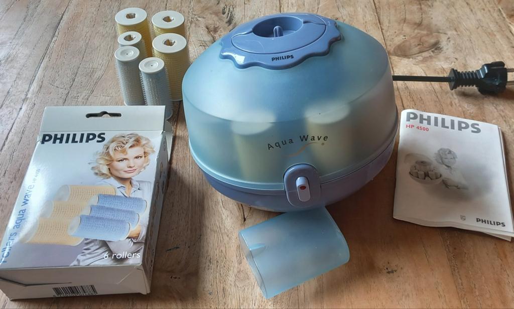 Stoomkrulset Aqua Wave van Philips met extra rollers!, Verzenden, Haarverzorging