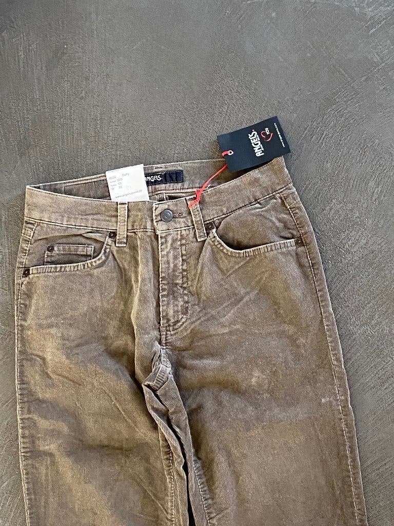 J45/17 Nieuw: Angels Dolly mt. 36=S rib-fluweel broek bruin, Kleding | Dames, Beige, Nieuw, Ophalen of Verzenden, Angels