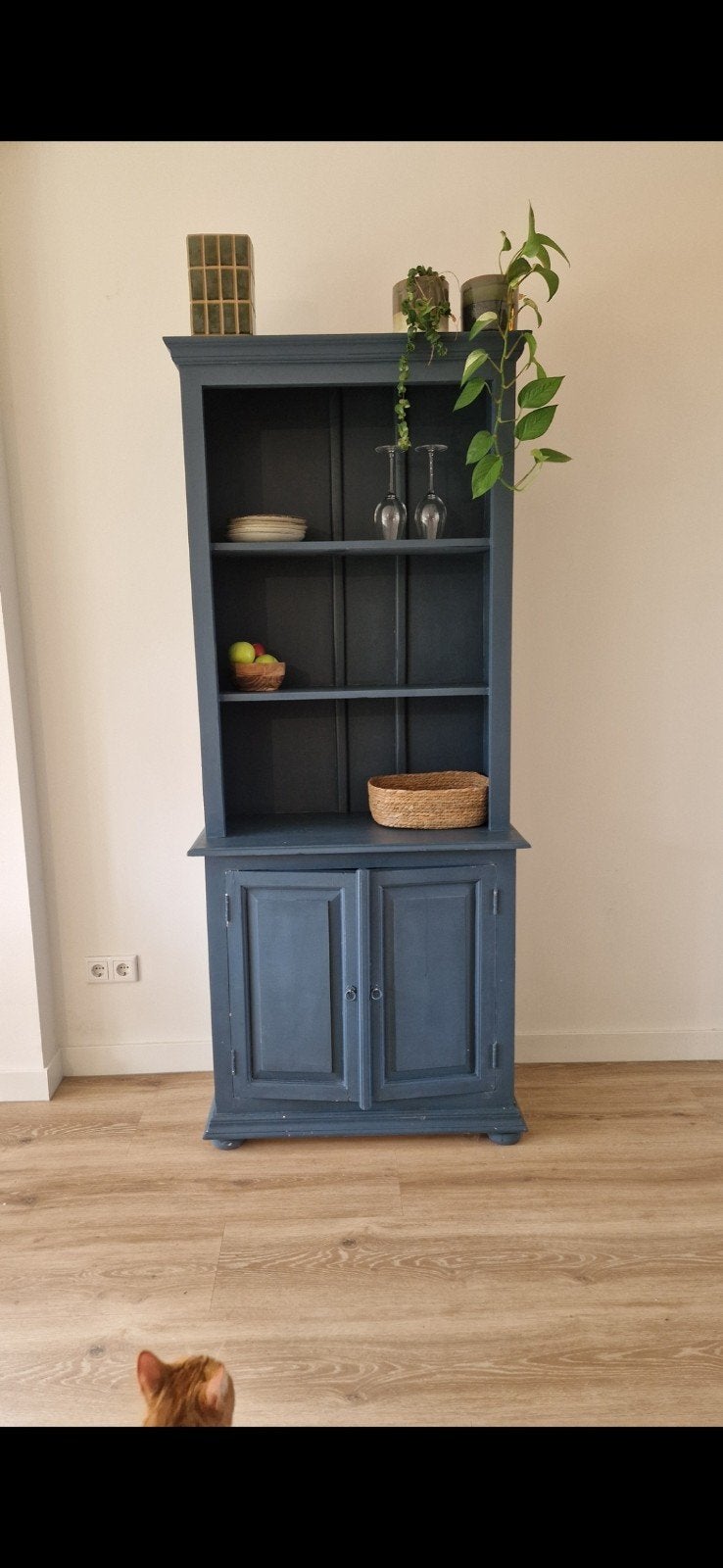 Mooie eikenhouten kast, Huis en Inrichting, Kasten | Buffetkasten, Ophalen, Met deur(en), 200 cm of meer, 50 tot 100 cm