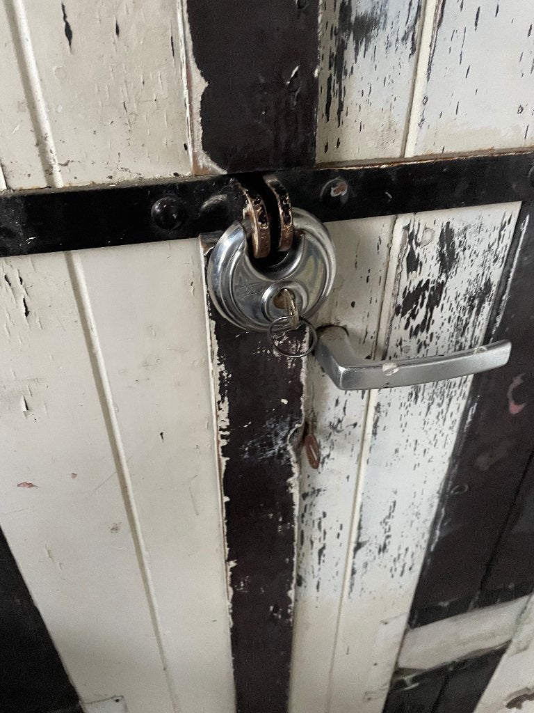 Gratis Garage deuren, Ophalen, Gebruikt, 120 cm of meer, Garagedeur
