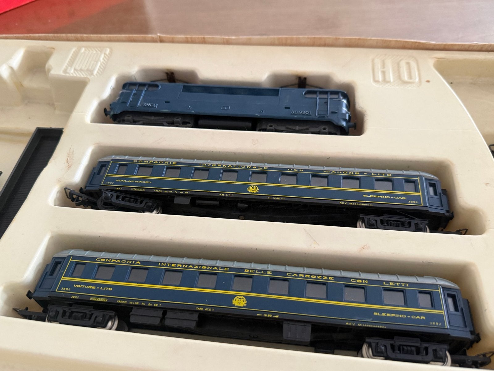 Jouef Electric Express Treinset HO - Locomotief en Wagons, Gelijkstroom, Jouef, Ophalen of Verzenden, Analoog
