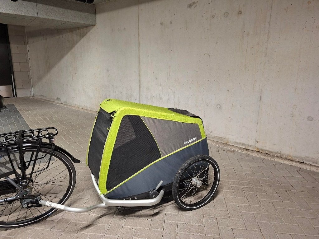 honden fietskar croozer, Ophalen, Opvouwbaar, Zo goed als nieuw, Hondenkar