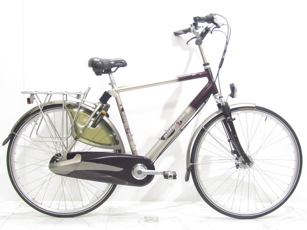 Multicycle Suspension paars heren 55cm 28inch, 53 tot 57 cm, Gebruikt, Overige merken, Versnellingen