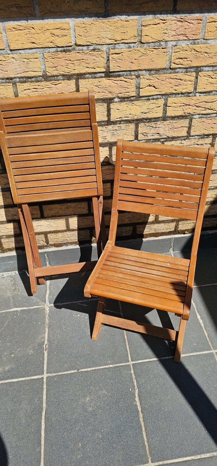 Teak kinderstoelen, Ophalen, Gebruikt, Teakhout, Inklapbaar
