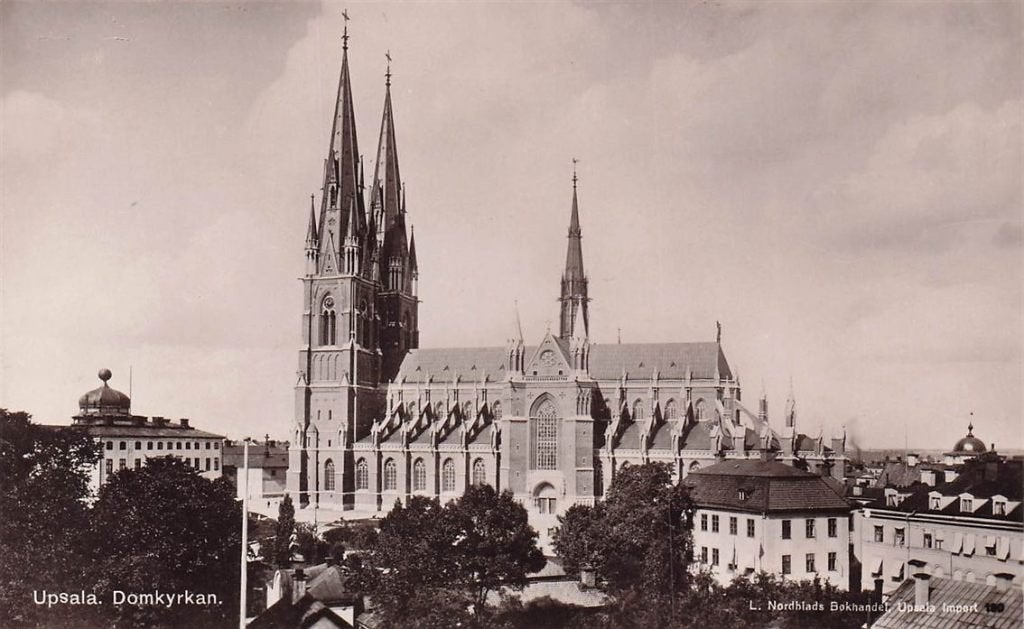 702-458-029 Upsala Domkyrkan, Verzenden, Voor 1920, Overig Europa