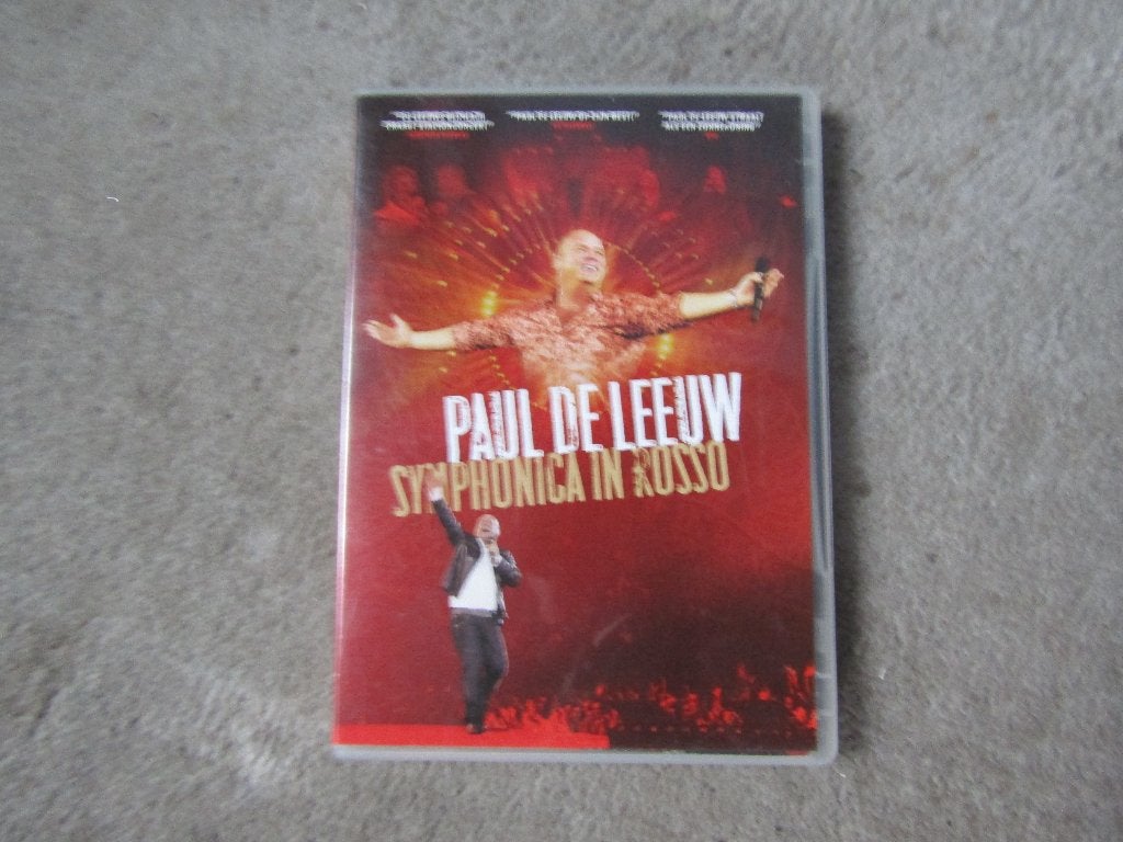 DVD: Paul de Leeuw - Symphonica in Rosso, Gebruikt, Alle leeftijden, Concert, Ophalen of Verzenden