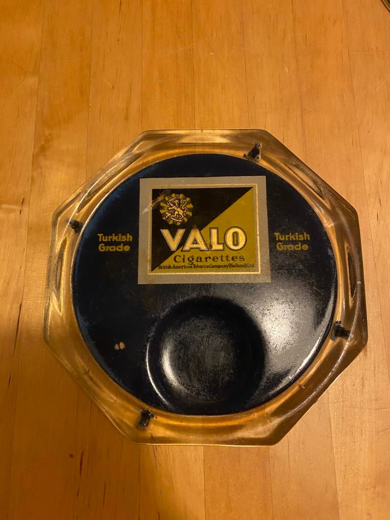 Valo Cigarettes sigaretten Reclame asbak geldschaal vintage, Ophalen of Verzenden, Gebruikt, Asbak