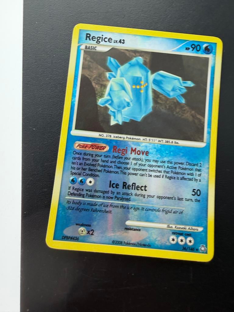 Regice LV.43 Pokémon Kaart - DPBP4434, Ophalen of Verzenden, Gebruikt, Losse kaart