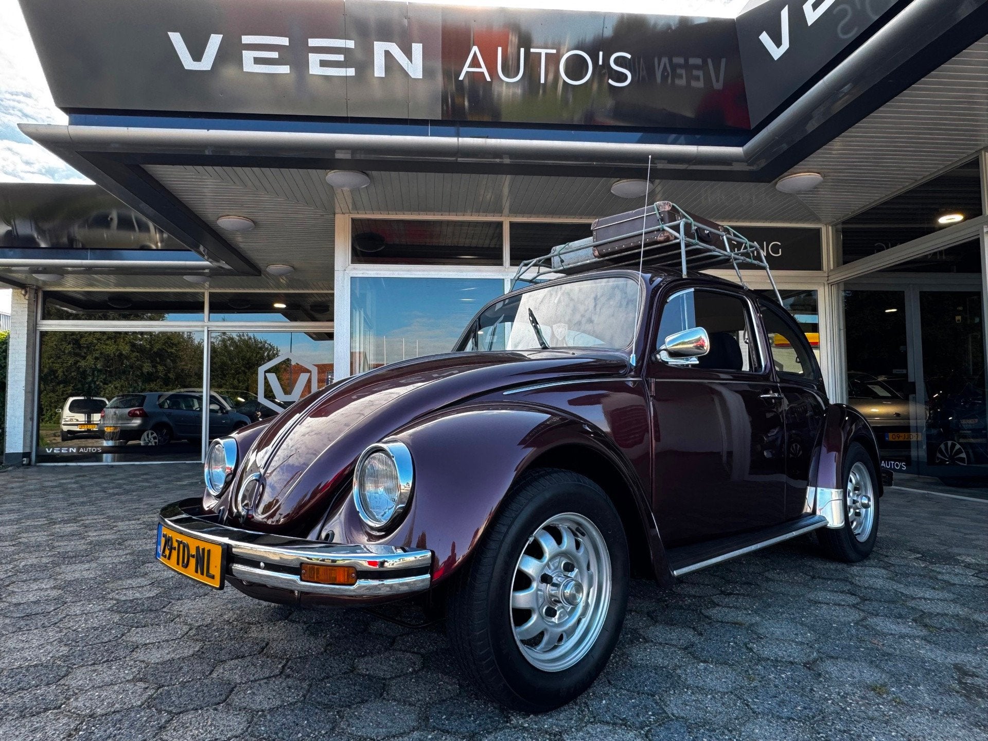 Volkswagen Kever Winterkever Ice Blue, Auto's, Achterwielaandrijving, Gebruikt, 4 cilinders, Bruin