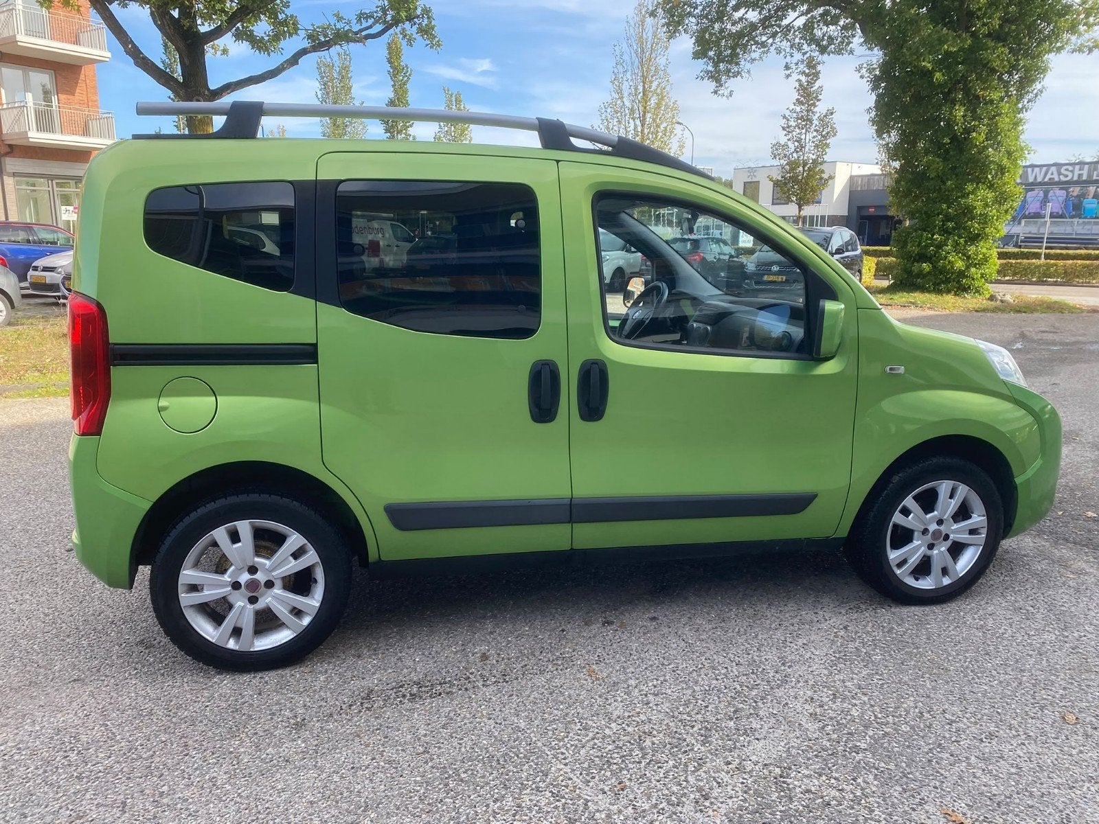 Fiat Qubo 1.4 2009 Groen Airco, Auto's, Voorwielaandrijving, 15 km/l, 400 kg, Origineel Nederlands
