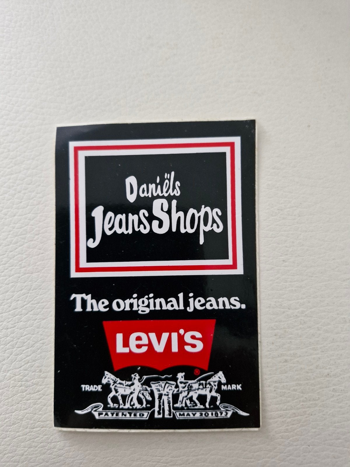 12104 Levi's Sticker - Daniëls Jeans Shops, Verzamelen, Ophalen of Verzenden