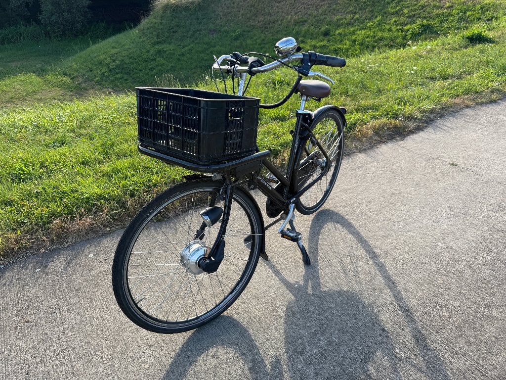 Elektrische Sparta pick-up damesfiets zwart, Ophalen, Sparta, Gebruikt, Versnellingen