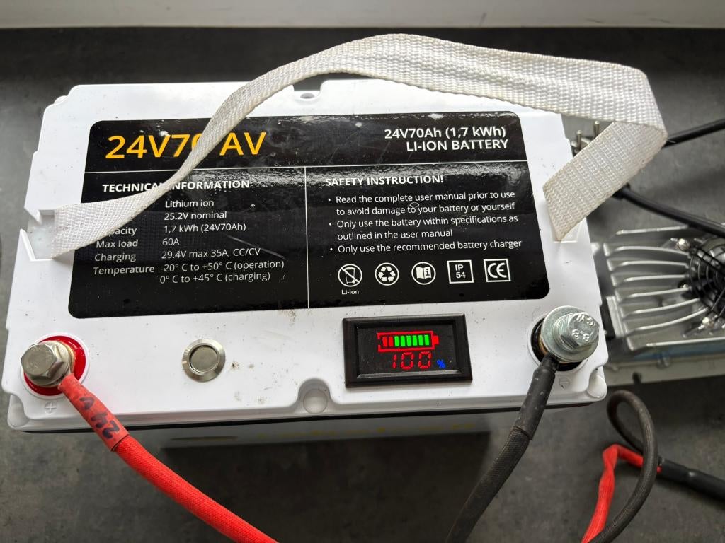 Rebelcell 24V 70A accu voor visboot fronttroller, Ophalen, Zo goed als nieuw, Overige typen
